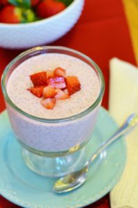21 Day Fix Strawberry Cheesecake Chia Seed Pudding