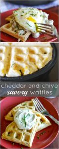 Cheddar & Chive Savory Waffles