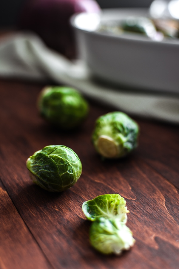 21 Day Fix Red Wine Vinegar Onions and Caramelized Brussels Sprouts