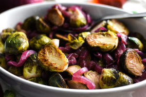 21 Day Fix Red Wine Vinegar & Maple Caramelized Brussels Sprouts & Onions