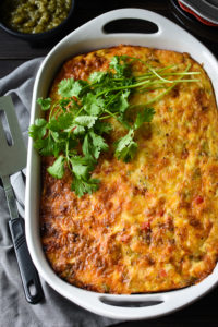 This easy 21 Day Fix Make-Ahead Southwestern Breakfast Casserole is the perfect meal-prep or company breakfast! Great for brunches and holiday guests, it's also gluten-free!