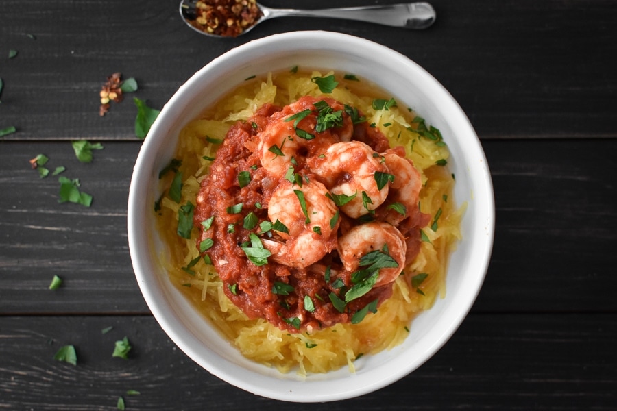 This 21 Day Fix Instant Pot Shrimp and Spaghetti Fra Diavolo is quick, easy, delicious and I love how you can keep everything for it on hand!