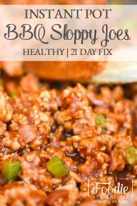 The sloppy joe gets a healthy, Manwich-free reboot in these delicious Instant Pot BBQ Sloppy Joes. This is one of our families favorite super fast kid-friendly dinners! Great for lunches and for meal prepping! #instantpot #quick #kidfriendly #healthy #21dayfix #dinner #lunch #mealprep #glutenfree