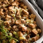 Healthy Sausage, Fennel and Cranberry Stuffing