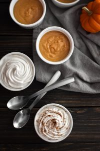 This 21 Day Fix Pumpkin Pudding tastes just like pumpkin pie but comes together in a flash. It's the perfect quick and easy fall dessert! Gluten free. #glutenfree #healthy #healthydessert #healthytreat #snack #healthysnack #dessert #kidfriendly #pumpkin #fall #fallfood #thanksgiving #21dayfix #2bmindset #portionfix