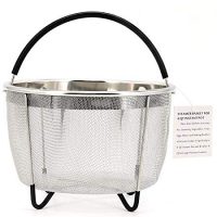 Stainless Steel Steamer Basket for Instant Pot, with Silicone Wrapped Handle