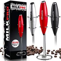 PowerLix Milk Frother Handheld Battery Operated 