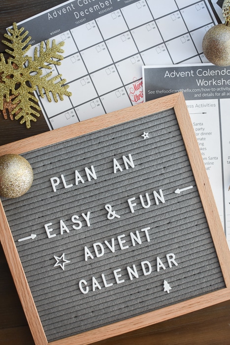 Planning an activity Advent calendar is quick and easy with my printables and How-To guide! Post includes tons of super fun Advent calendar activity ideas! #christmas #advent #adventcalendar #adventcalendaractivites #kids #parenting #holiday #qualitytime #plan #planner #printable #printables