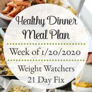 This healthy dinner meal plan includes 5 easy, delish meals (and a printable grocery list!) that’ll have you looking forward to dinnertime! 21 Day Fix | WW #mealplan #mealplanning #mealprep #healthy #healthydinners #21dayfix #portioncontrol #portionfix #weightwatchers #ww #grocerylist #healthymealplan #instantpot #ultimateportionfix #weightloss #beachbody