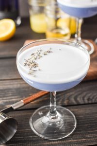 Lavender Gin Sour Cocktail