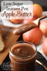 Apple Butter on a knife with text