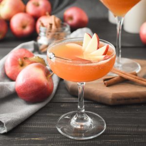 Cocktail with Apple Garnish