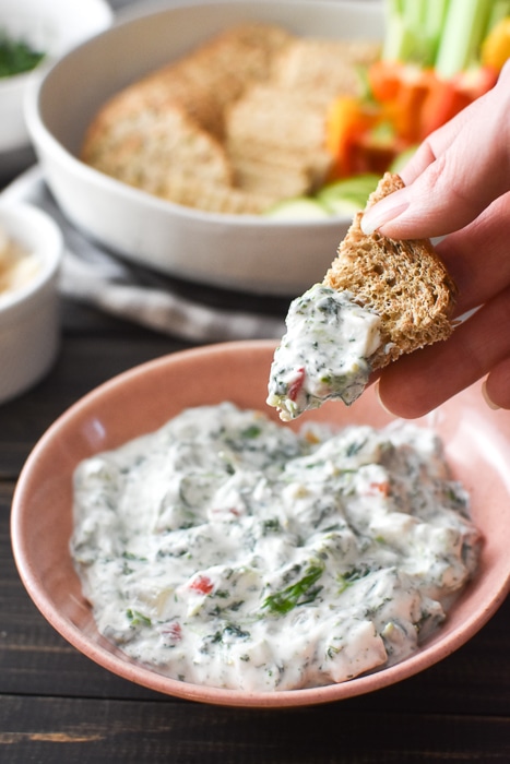 Healthy Classic Cold Spinach Dip
