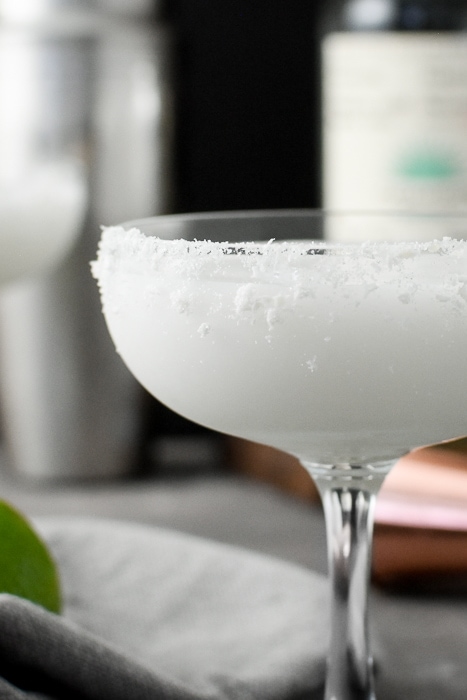 Coconut-Lime Margarita in a coupe